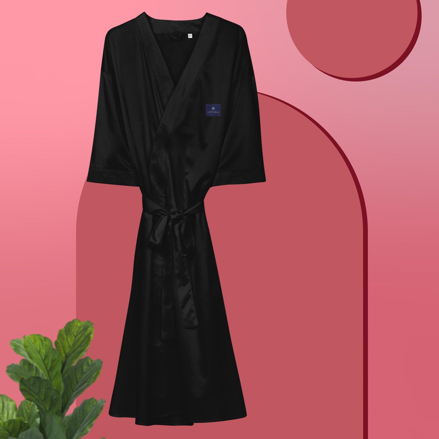 Satin robe